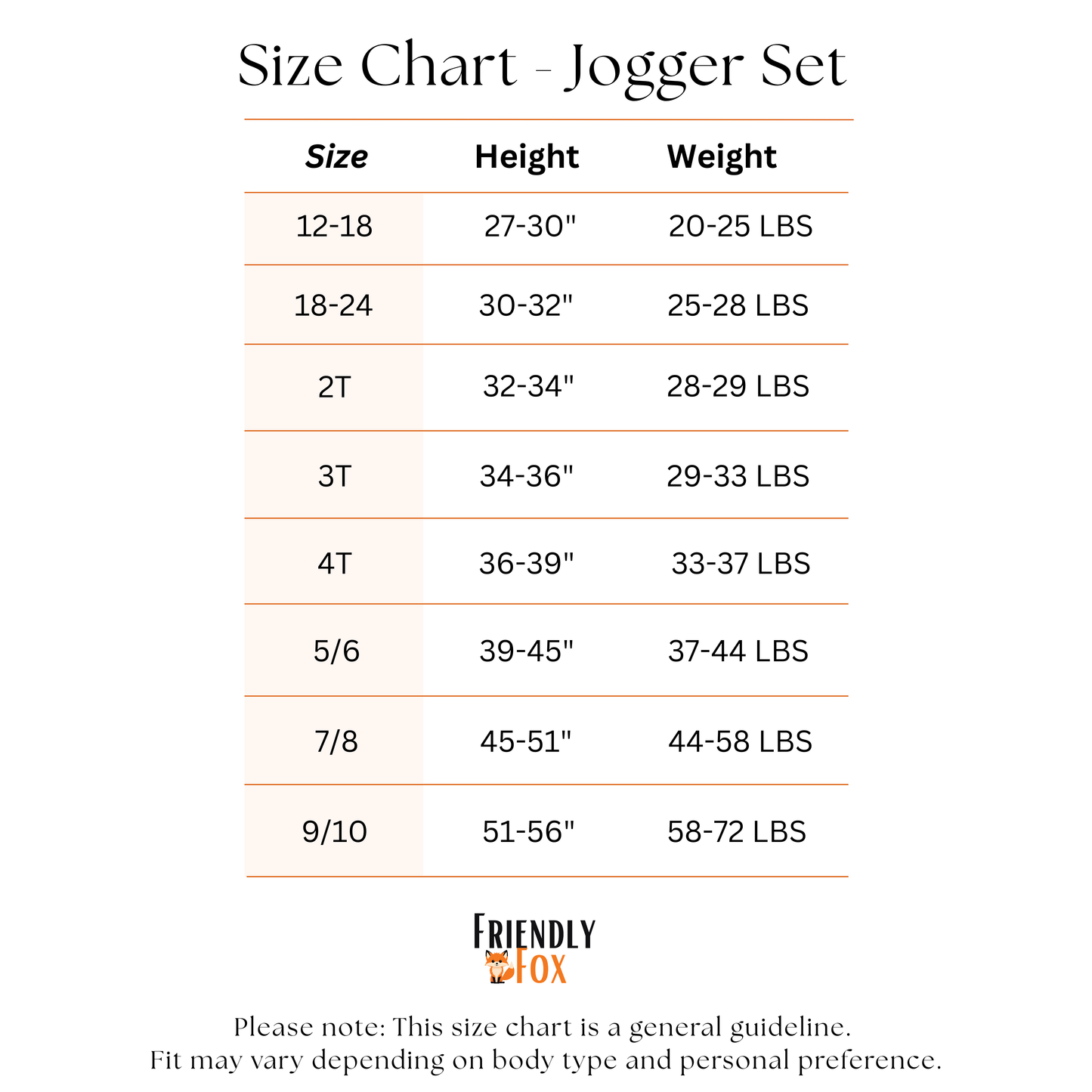 Jogger Set - Pumpkin Orange *PRE-ORDER*
