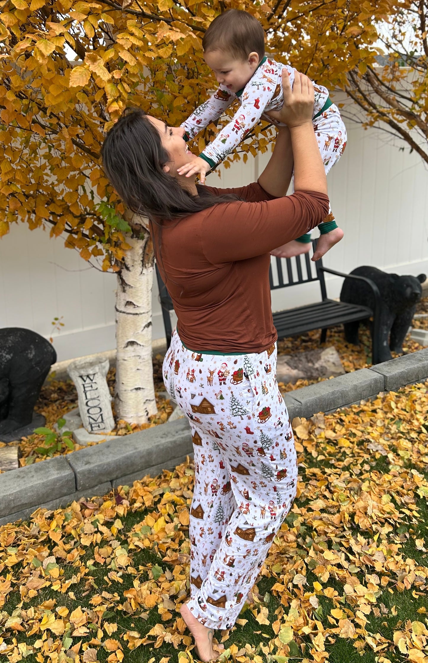 Adult Lounge Pants - Woodland Christmas