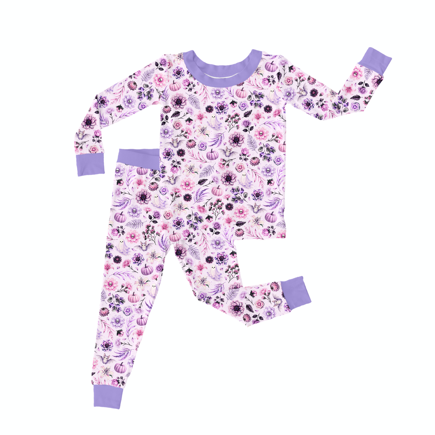 Two Piece Pajama Set - Spooky Blossom  *PRE-ORDER*