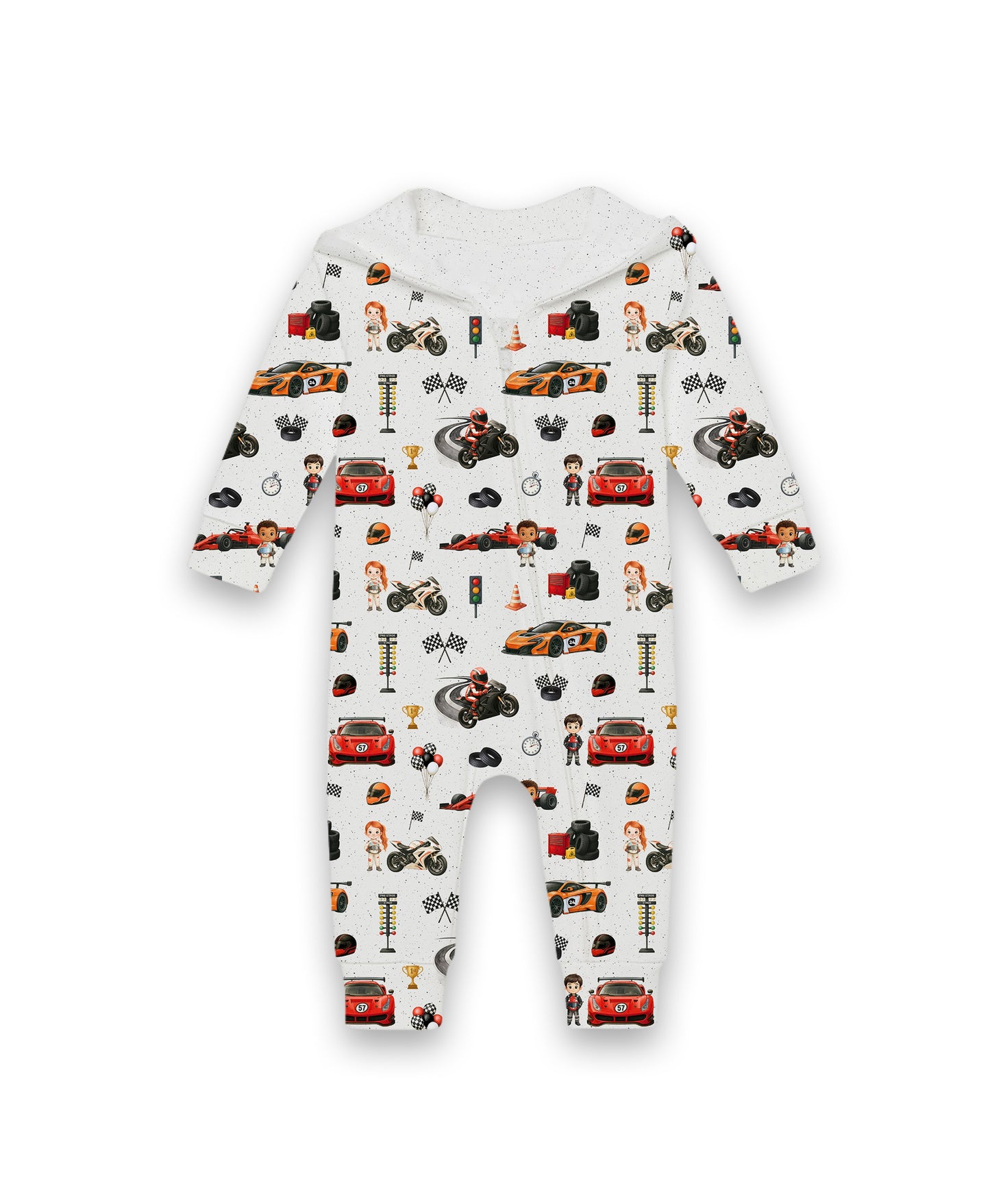 Hooded Romper - Turbo Team