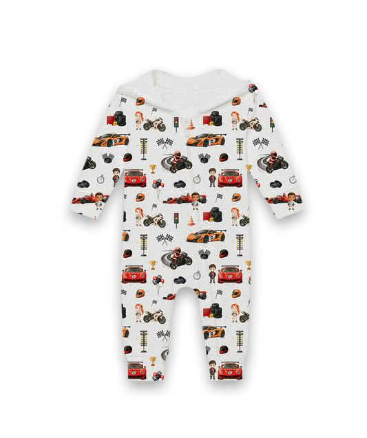 Hooded Romper - Turbo Team
