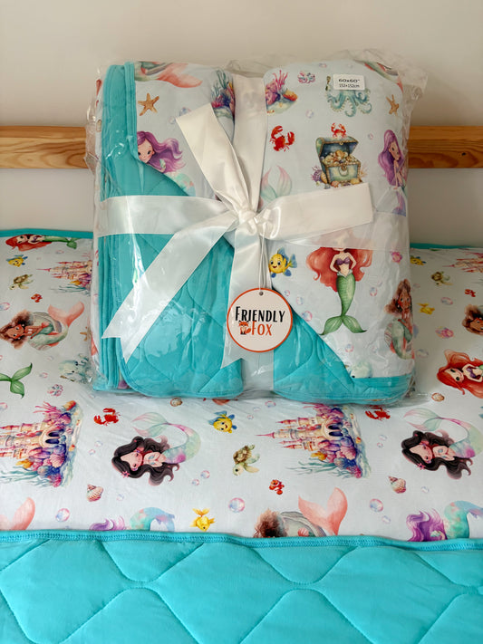 Youth Quilted Blanket - Mermaid Melody