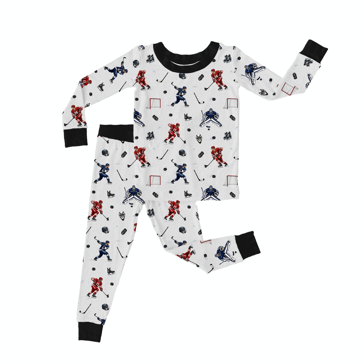 Two Piece Pajama Set - Pass the Puck  *PRE-ORDER*