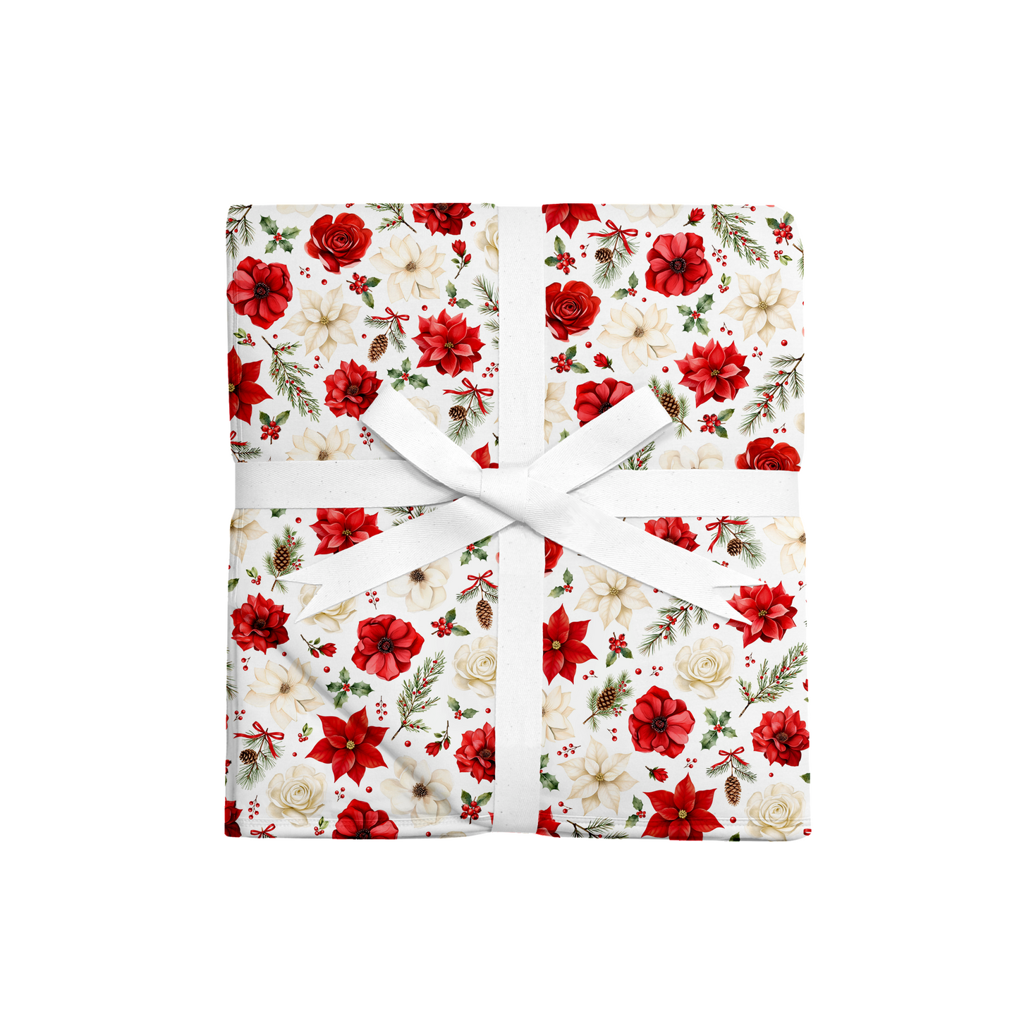 Quilted Blanket - Holiday in Bloom  *PRE-ORDER*