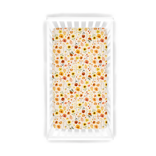 Crib Sheet - Autumn Petals  *PRE-ORDER*