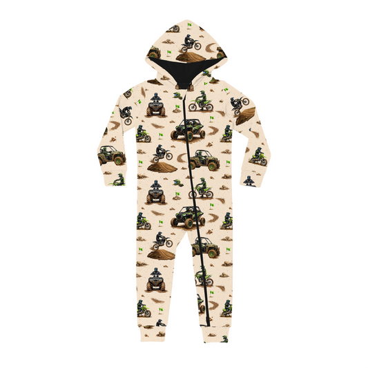 Hooded Romper - Off-Road Rebels *PRE-ORDER*